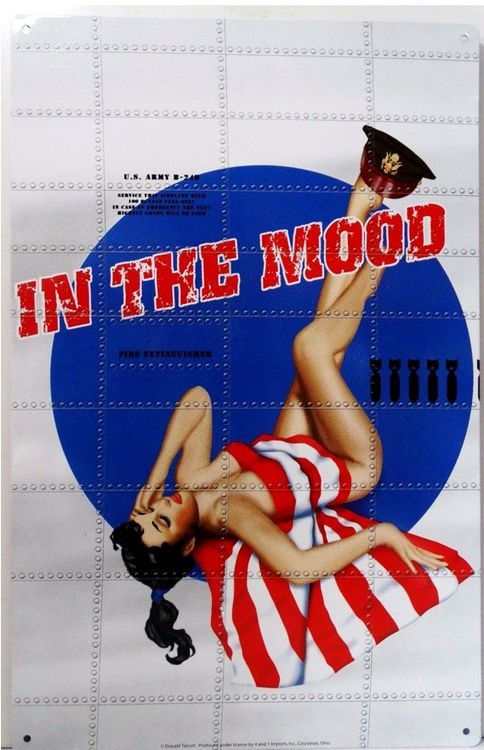 signs 4 fun Bomber Art - In The Mood Bomber Metal Sign