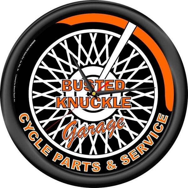 signs 4 fun Busted Knuckle Bike 12 in Round Wall Clock