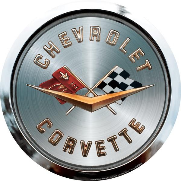 signs 4 fun Chevy Corvette Gas Cap12 inch Round Sign