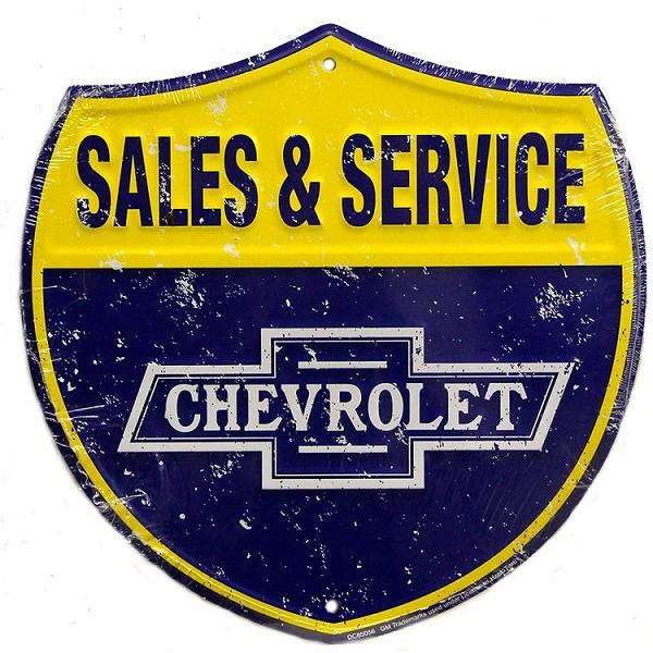 signs 4 fun Chevy Sales & Service 24 inch Die Cut Sign
