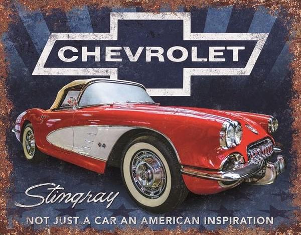 signs 4 fun Chevy Stingray Inspiration Metal Tin Sign