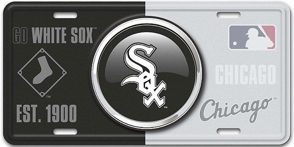 signs 4 fun Chicago White Sox Bullseye License Plate