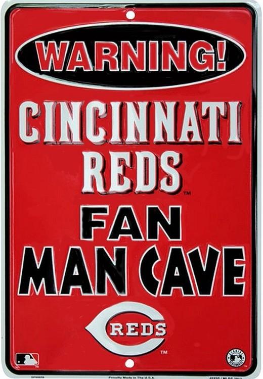 signs 4 fun Cincinnati Reds Man Cave Small Parking Sign