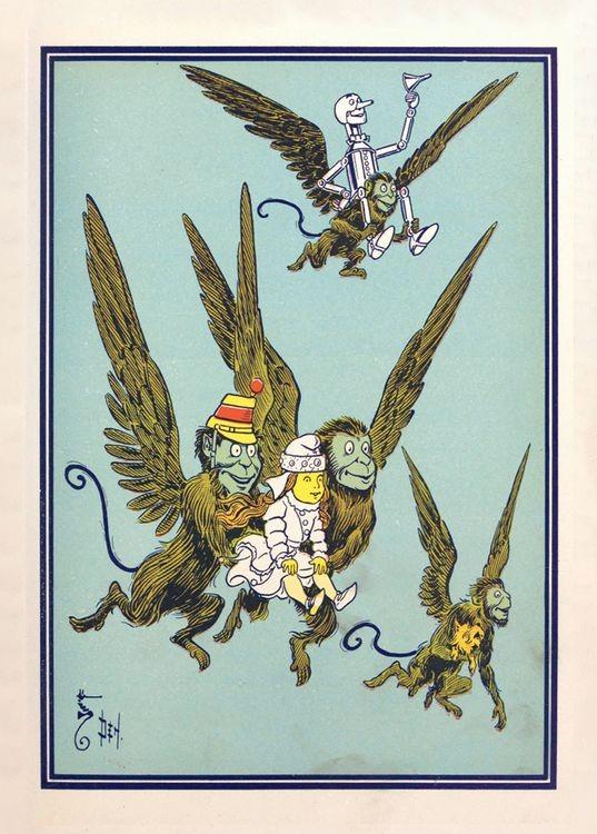 signs 4 fun Classic Wiz of OZ Flying Monkeys Magnet