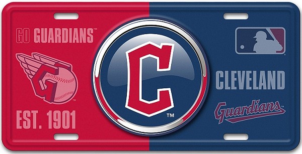 signs 4 fun Cleveland Guardians Bullseye License Plate