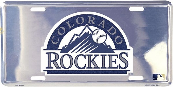 signs 4 fun Colorado Rockies Polished License Plate