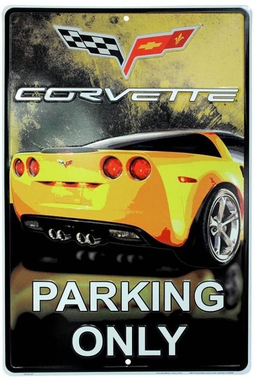 signs 4 fun Corvette Parking Only Large Parking Sign
