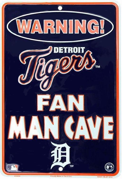 signs 4 fun Detroit Tigers Man Cave Small Parking Sign