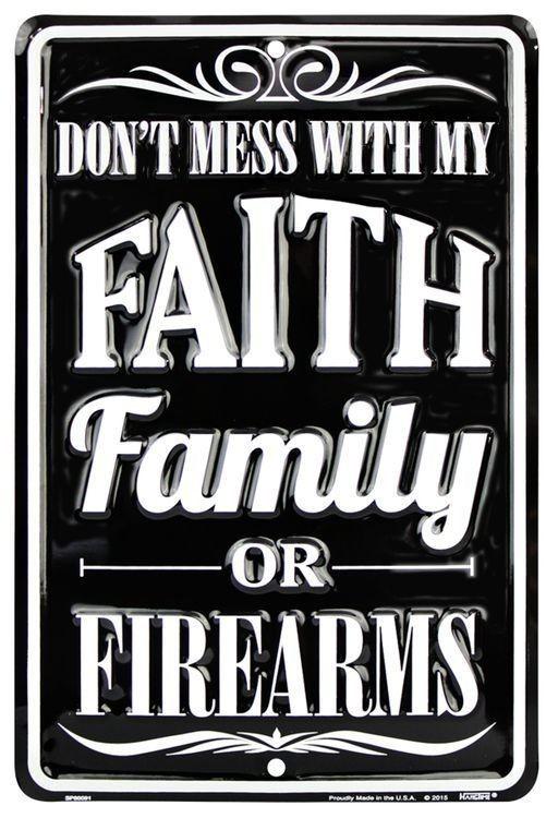 signs 4 fun Don't Mess with My Family Sm. Parking Sign