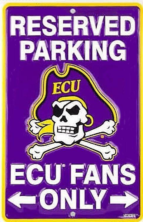 signs 4 fun East Carolina Pirates Fans Small Parking Sign