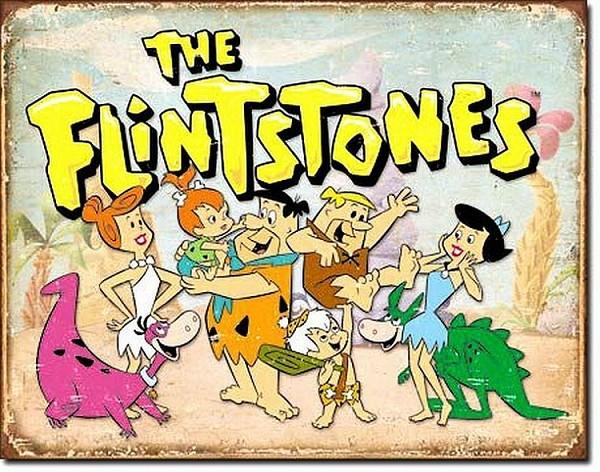 signs 4 fun Flintstones Family Retro Metal Tin Sign