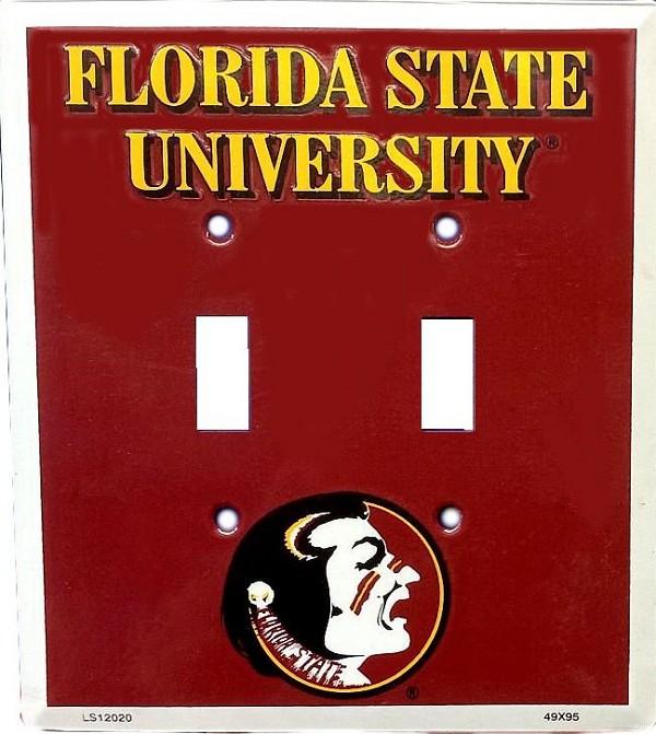 signs 4 fun Florida State Seminoles Double Switch Plate