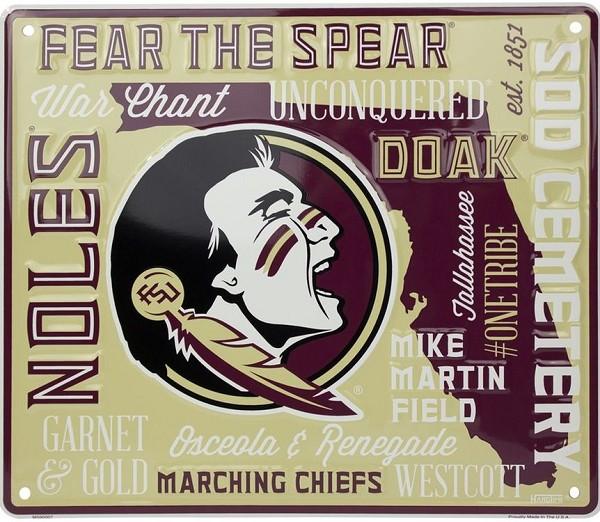 signs 4 fun Florida State Seminoles Fan Cloud College Sign