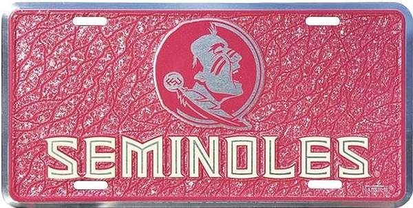 signs 4 fun Florida State Seminoles Mosaic License Plate