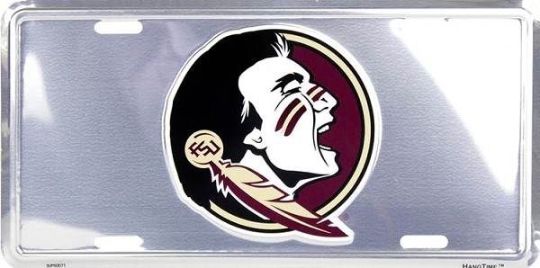 signs 4 fun Florida State Seminoles Polished License Plate