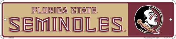 signs 4 fun Florida State Seminoles Small Street Sign