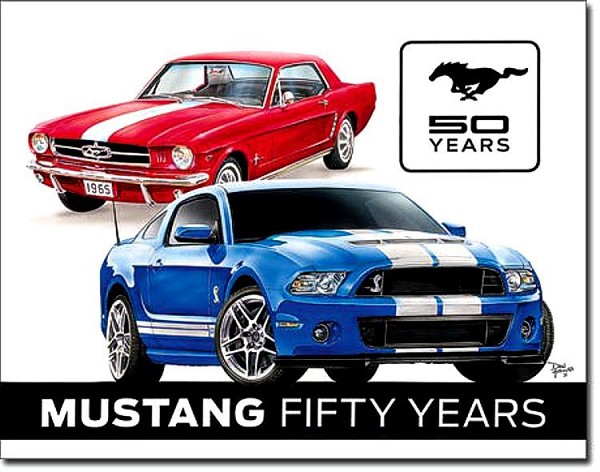 signs 4 fun Ford Mustang Fifty Years Metal Tin Sign