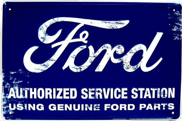 signs 4 fun Ford Service Weathered Large Parking Sign