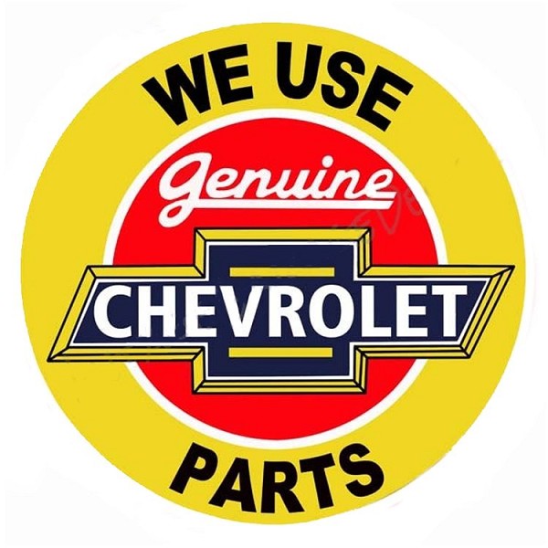 signs 4 fun Genuine Chevy Parts 24 inch Large Round Sign