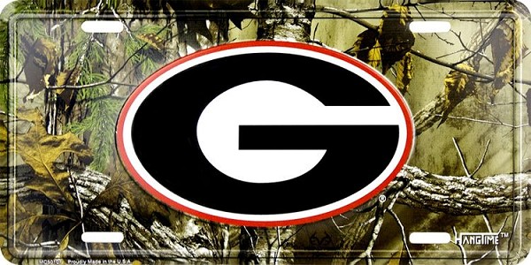 signs 4 fun Georgia Bulldogs Realtree camo License Plate
