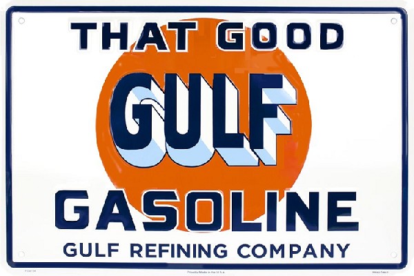 signs 4 fun Gulf - That Good Gasoline Lg. Parking Sign