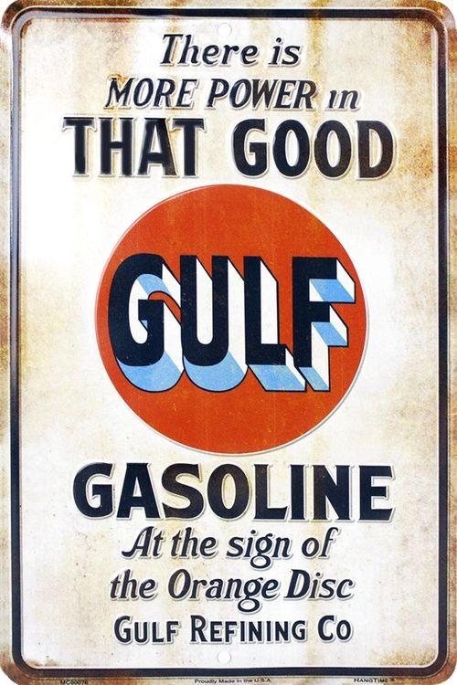 signs 4 fun Gulf - That Good Gasoline Sm. Parking Sign