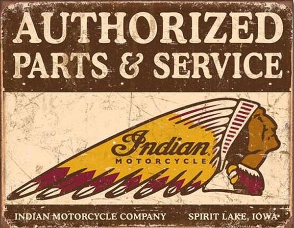 signs 4 fun Indian Parts and Service Metal Tin Sign