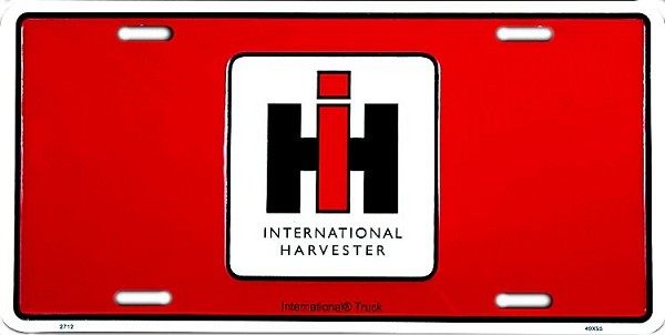 signs 4 fun International Harvester Red License Plate