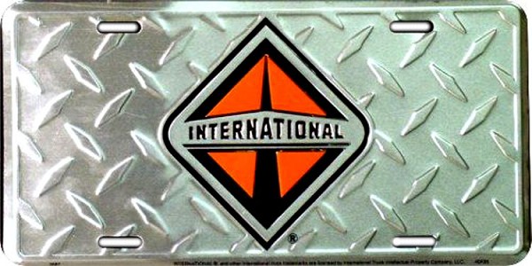 signs 4 fun International Truck Diamond License Plate