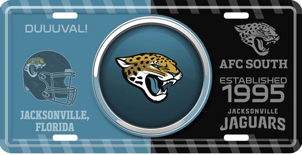 signs 4 fun Jacksonville Jaguars Bullseye License Plate