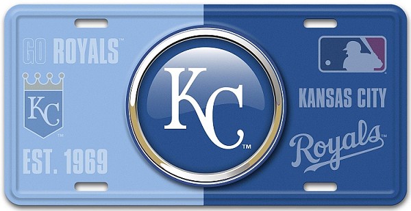 signs 4 fun Kansas City Royals Bullseye License Plate