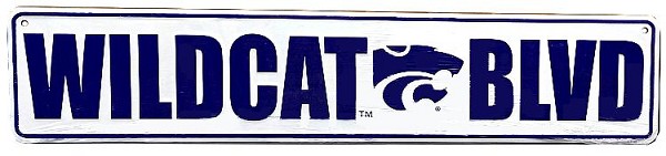 signs 4 fun Kansas State Wildcat Blvd II Street Sign