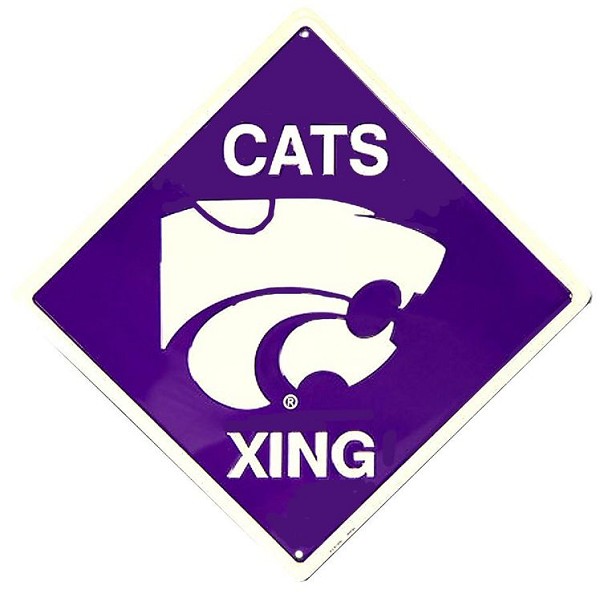 signs 4 fun Kansas State Wildcats College Crossing Sign