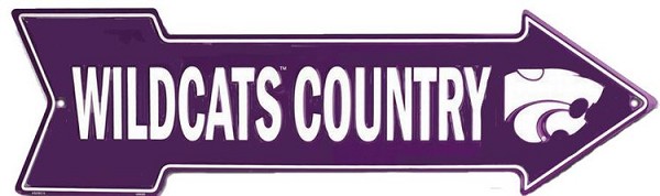 signs 4 fun Kansas State Wildcats Country Arrow Sign