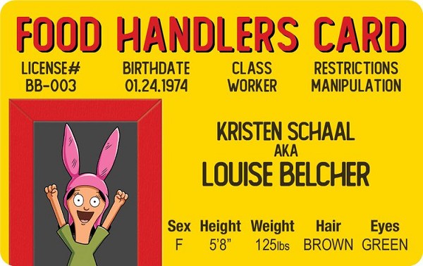 signs 4 fun Kristen Schaal - Louise Belcher - Bob's Burgers ID