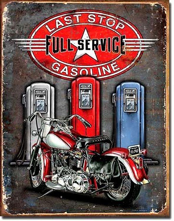 signs 4 fun Legends - Last Stop Motorcycle Metal Tin Sign
