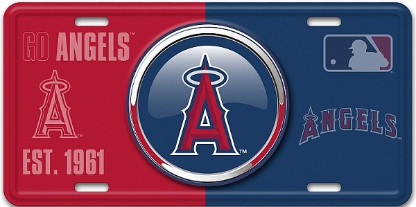 signs 4 fun Los Angeles Angels Bullseye License Plate