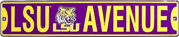 signs 4 fun Louisiana State Tigers Ave 2 Street Sign