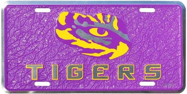 signs 4 fun Louisiana State Tigers Mosaic License Plate