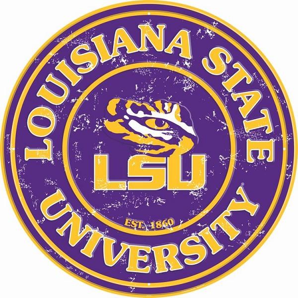 signs 4 fun Louisiana State U 24 inch Large Round Sign