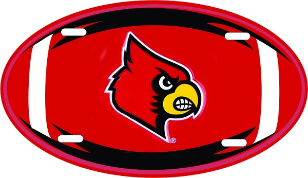 signs 4 fun Louisville Cardinals Oval License Plate