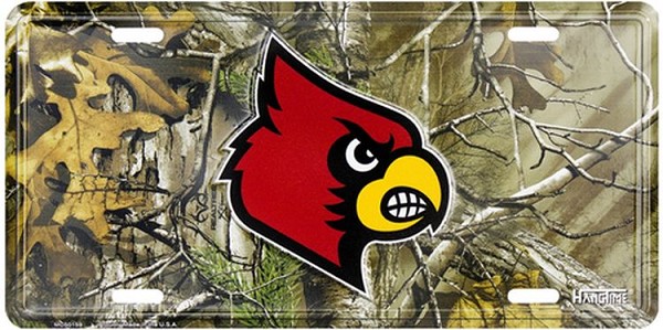 signs 4 fun Louisville Cardinals Realtree camo License Plate