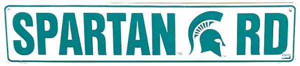 signs 4 fun Michigan State Spartan Road II Street Sign