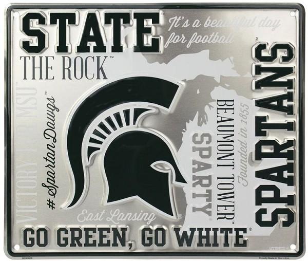 signs 4 fun Michigan State Spartans Fan Cloud College Sign