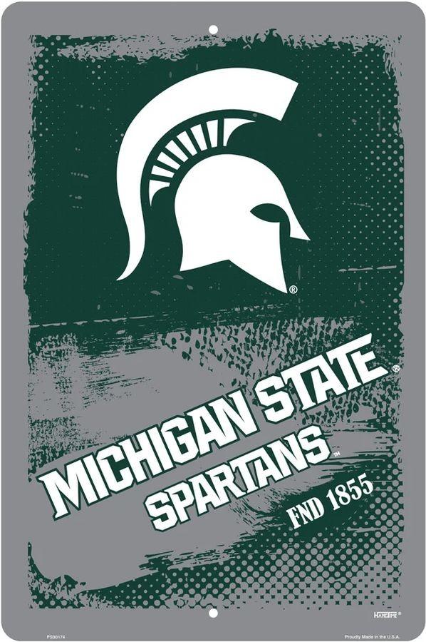 signs 4 fun Michigan State Spartans Grunge Lg Parking Sign
