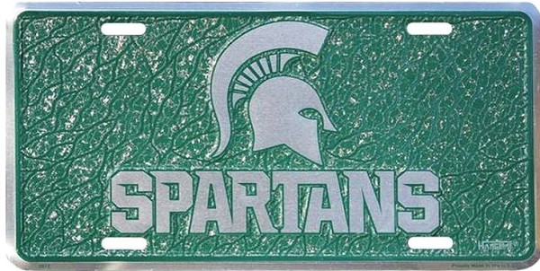 signs 4 fun Michigan State Spartans Mosaic License Plate