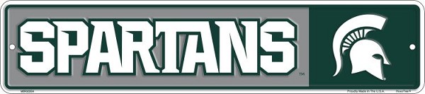 signs 4 fun Michigan State Spartans Small Street Sign