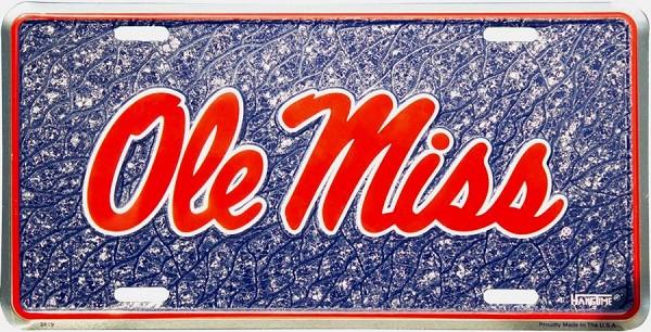 signs 4 fun Mississippi Ole Miss Mosaic Mosaic License Plate