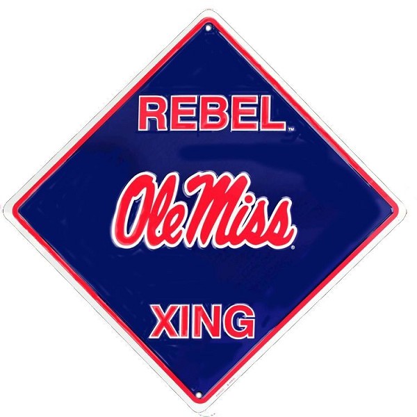 signs 4 fun Mississippi Ole Miss Rebels Crossing Sign