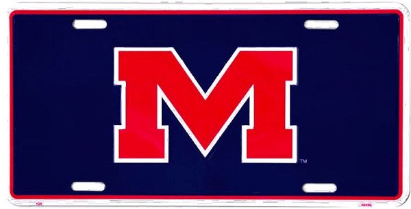 signs 4 fun Mississippi Ole Miss Rebels License Plate